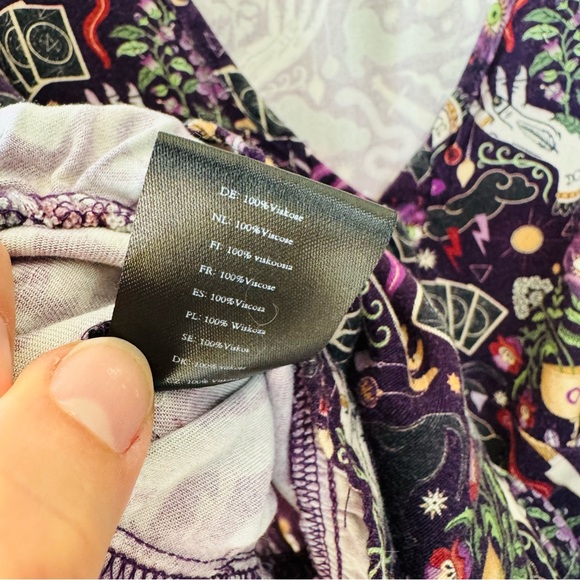 Disturbia MODERN MYSTIC witchy tarot snake Button Up mini Dress EUC - Picture 7 of 9